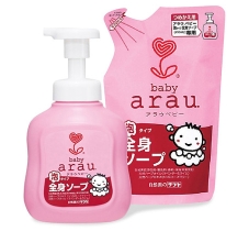 COMBO SỮA TẮM TRẺ EM ARAU BABY DẠNG BÌNH 450ML+TÚI 400ML
