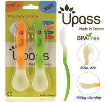 Bộ 2 thìa ăn dặm siêu mềm Upass UP3007C 