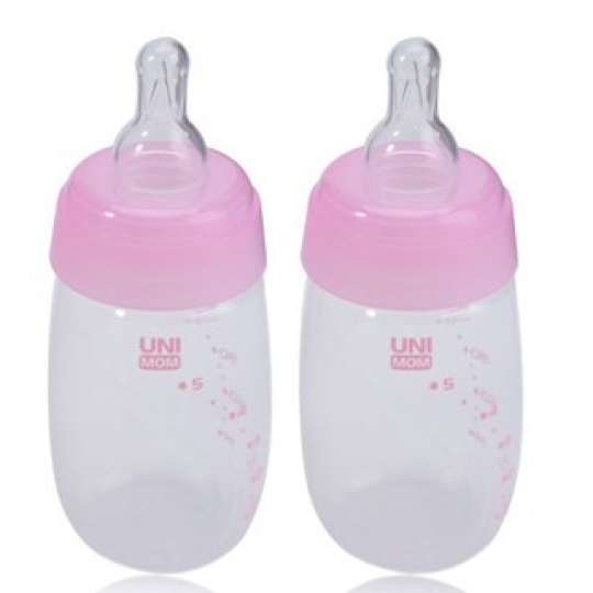 Bình trữ sữa mẹ Unimom UM871128 có núm ti cho bé bú - 150ml (bộ 3 bình)