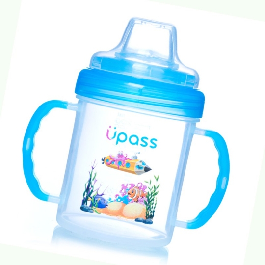 Cốc tập uống hai tay cầm đầu mềm Upass UP0737YH 200ml