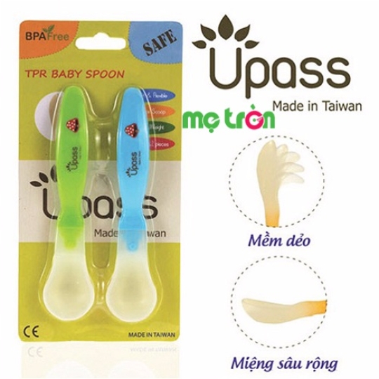 Bộ 2 thìa ăn dặm siêu mềm Upass UP3007C 