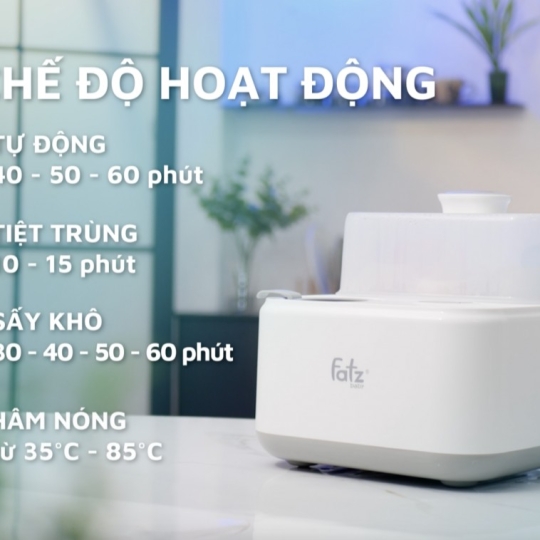 MÁY TIỆT TRÙNG SẤY KHÔ HÂM SỮA ĐIỆN TỬ CÓ TÍCH HỢP MÁY HÂM SỮA - CAPTAIN 1 - FB4320SJ