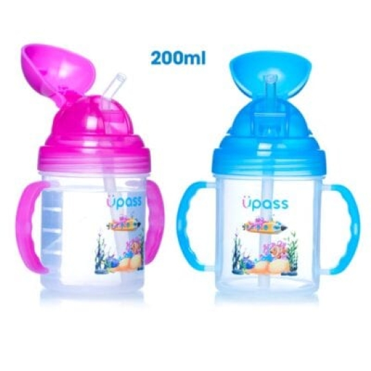 Cốc tập uống hai tay cầm đầu mềm Upass UP0737YH 200ml