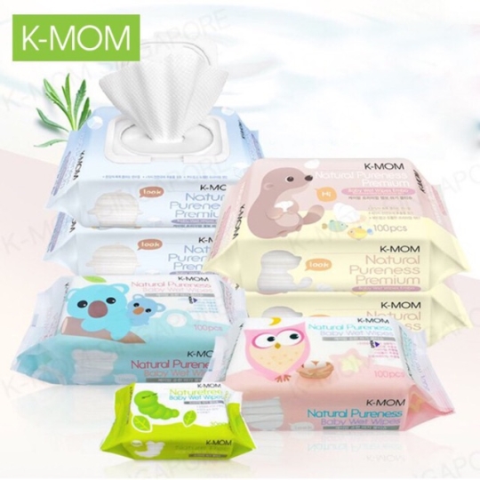 Khăn ướt cao cấp k-mom hàn quốc (100c) km13110