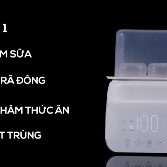 MÁY HÂM SỮA TIỆT TRÙNG ĐIỆN TỬ 2 BÌNH DUO 4 FATZBABY FB3095MX