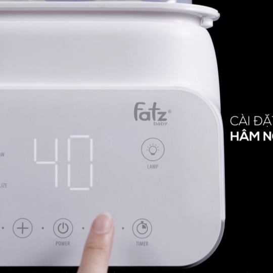 MÁY HÂM SỮA TIỆT TRÙNG ĐIỆN TỬ 2 BÌNH DUO 4 FATZBABY FB3095MX
