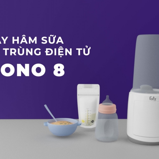 MÁY HÂM SỮA & TIỆT TRÙNG ĐIÊN TỬ - MONO 8 - FATZBABY FB3011TN