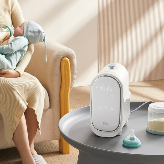 MÁY HÂM SỮA TIỆT TRÙNG ĐIỆN TỬ 2 BÌNH - DUO 6 - FATZBABY FB3090CY