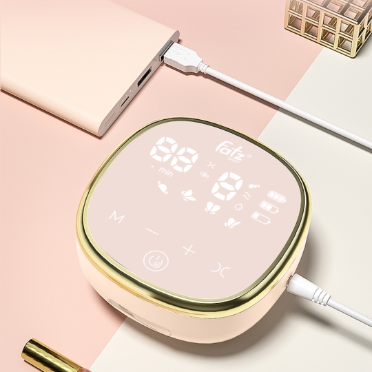 MÁY HÚT SỮA ĐIỆN ĐÔI RESONANCE 4 FATZBABY FB1182VNH - MÀN HÌNH MÀU HỒNG