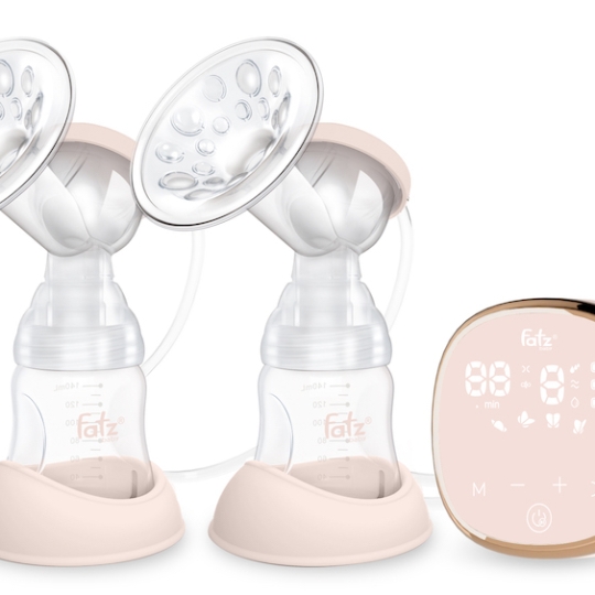 MÁY HÚT SỮA ĐIỆN ĐÔI RESONANCE 4 FATZBABY FB1182VNH - MÀN HÌNH MÀU HỒNG