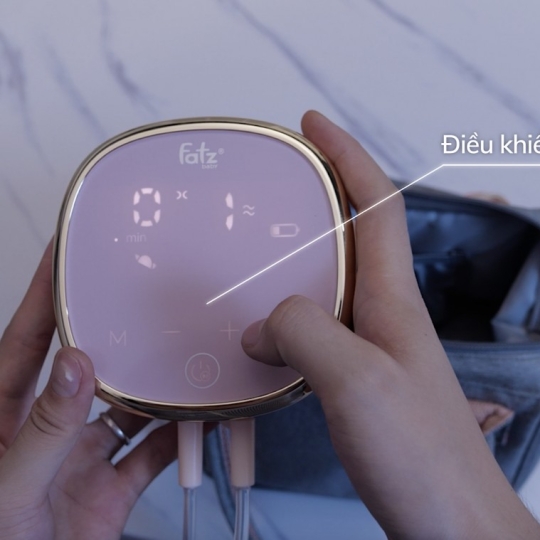 MÁY HÚT SỮA ĐIỆN ĐÔI RESONANCE 4 FATZBABY FB1182VNH - MÀN HÌNH MÀU HỒNG