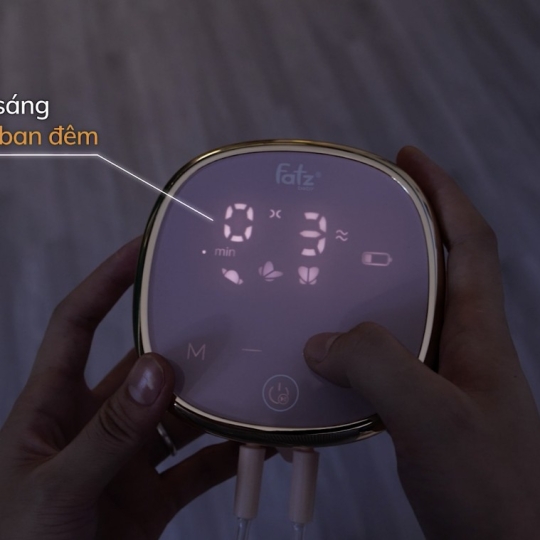 MÁY HÚT SỮA ĐIỆN ĐÔI RESONANCE 4 FATZBABY FB1182VNH - MÀN HÌNH MÀU HỒNG