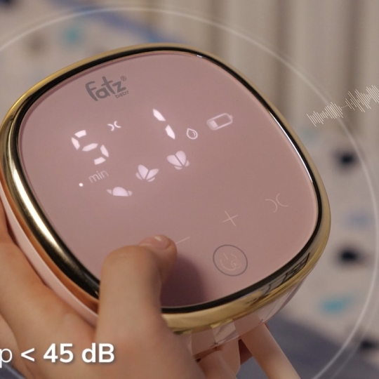 MÁY HÚT SỮA ĐIỆN ĐÔI RESONANCE 4 FATZBABY FB1182VNH - MÀN HÌNH MÀU HỒNG