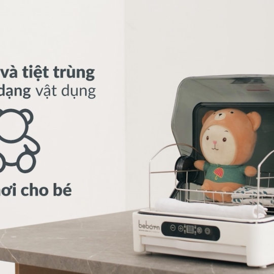 MÁY SẤY BÁT ĐĨA CÓ CHỨC NĂNG DIỆT KHUẨN BẰNG TÍA UVC - 35L - BEBORN - Z215BB