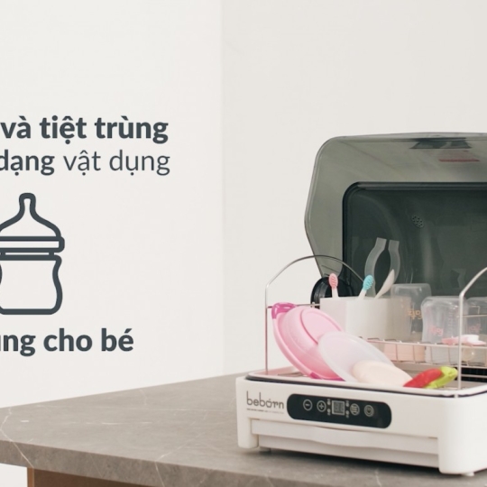 MÁY SẤY BÁT ĐĨA CÓ CHỨC NĂNG DIỆT KHUẨN BẰNG TÍA UVC - 35L - BEBORN - Z215BB