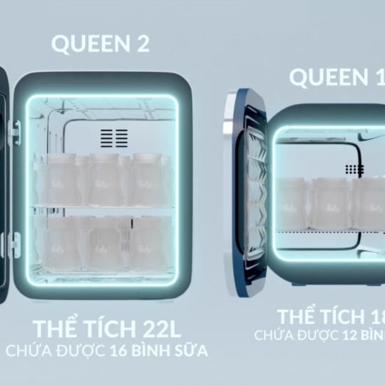 MÁY TIỆT TRÙNG SẤY KHÔ UVC - LED FATZBABY - 22L - QUEEN 2 - FB4707CYT (MÀU TRẮNG)