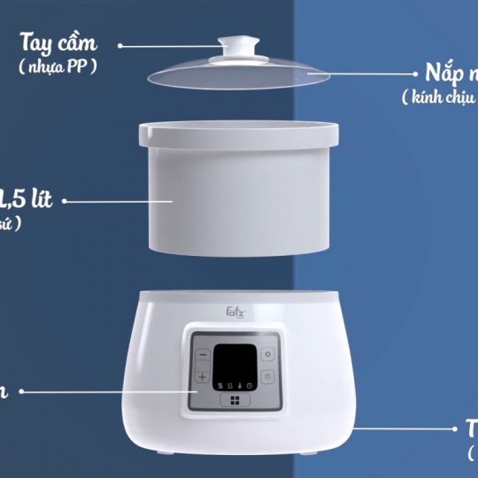 NỒI NẤU CHẬM THÔNG MINH 1.5L- SLOW 6 - FB9106SJ