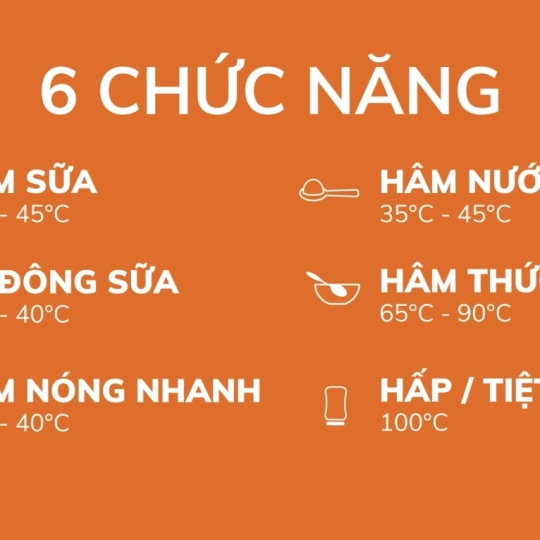 MÁY HÂM SỮA TIỆT TRÙNG ĐIỆN TỬ 4 BÌNH - QUATRO 1 - FATZBABY FB3015CY